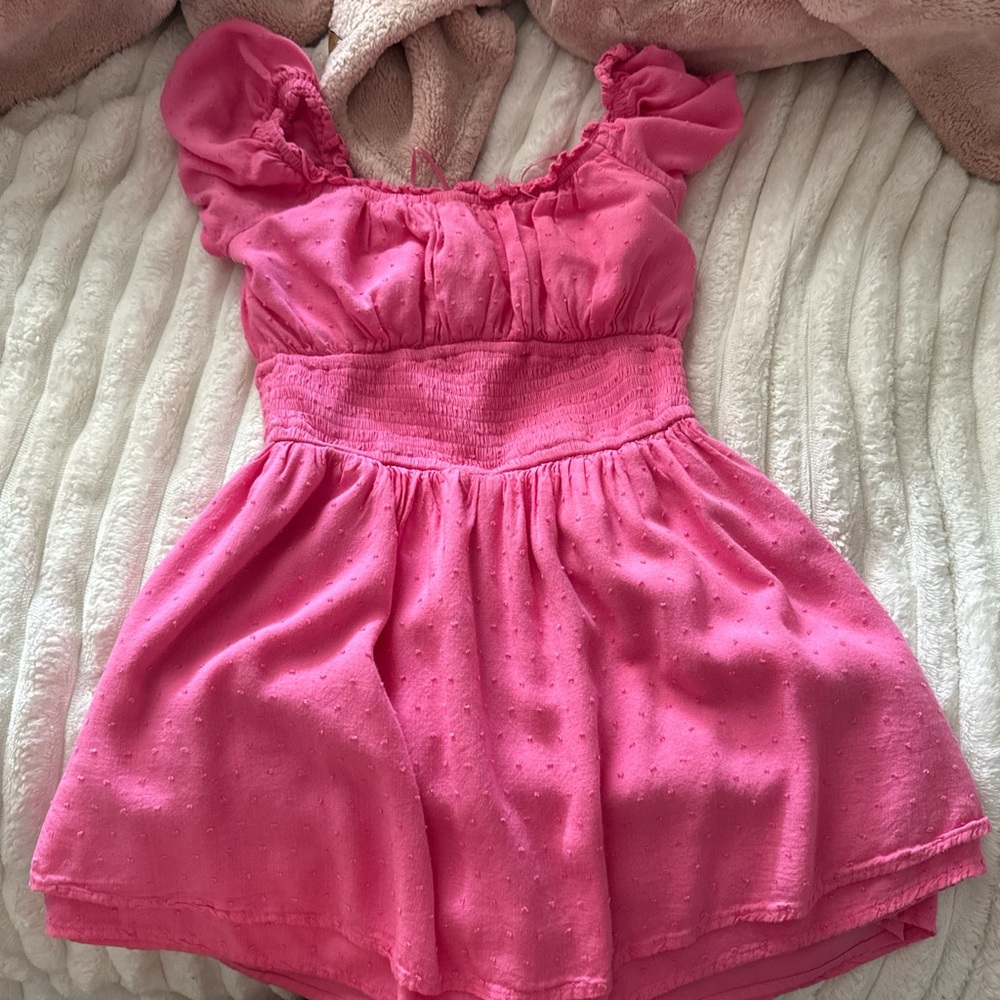 Pink Ruffled Dress